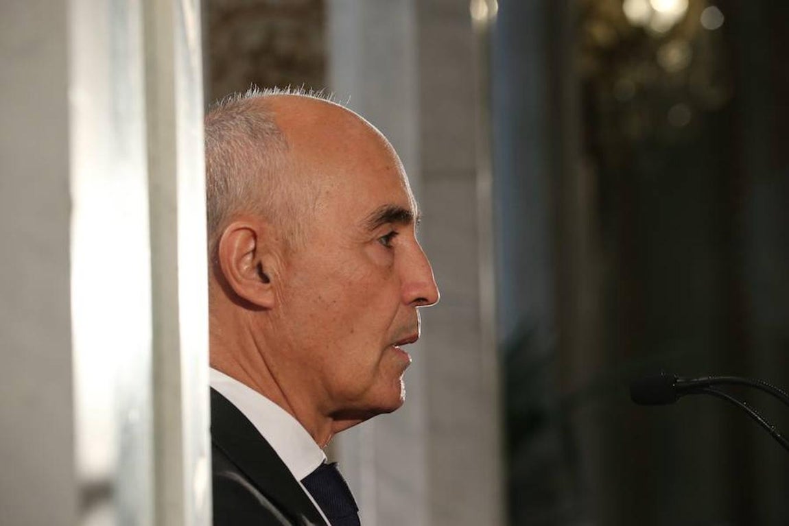 Rafael del Pino, presidente de Ferrovial, en el Foro ABC-Deloitte, celebrado este jueves en el Casino de Madrid.. 