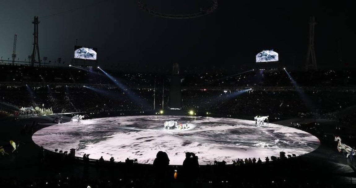 Imagen interior del estadio. 