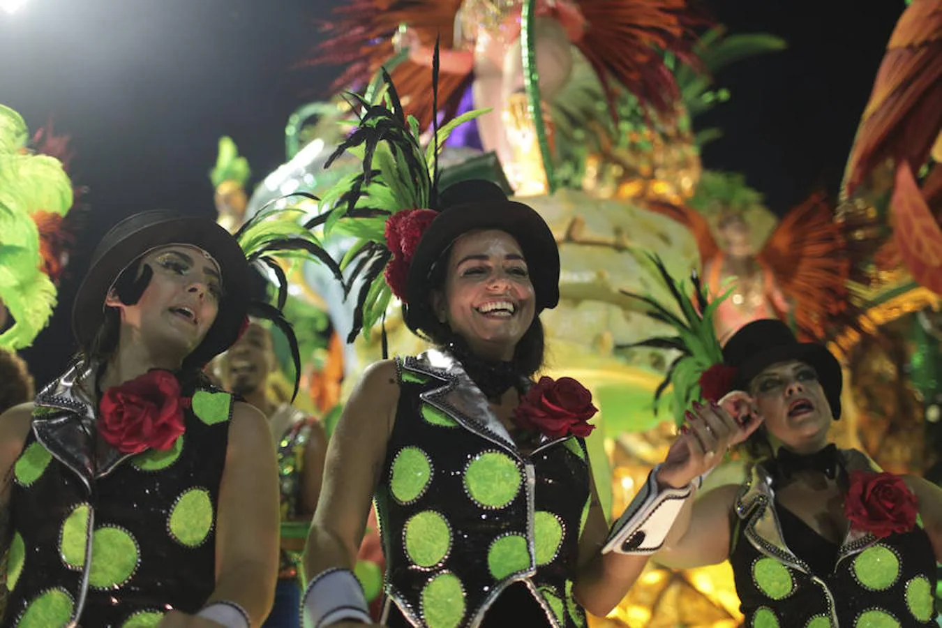 Celebración del carnaval en Río de Janeiro. 