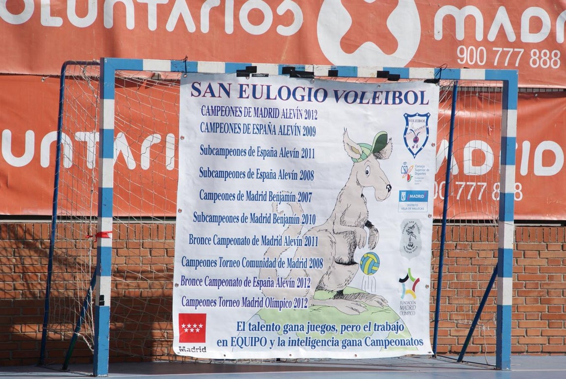Las mejores imágenes del partido de voleibol alevín entre San Eulogio y Saint Louis des Français &quot;A&quot;