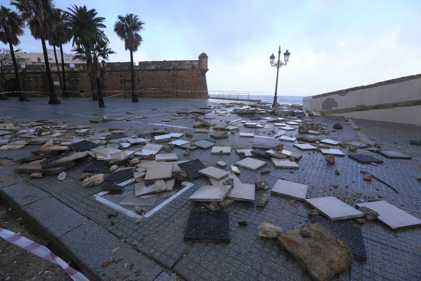 FOTOS: &#039;Emma&#039; deja estragos en Cádiz capital