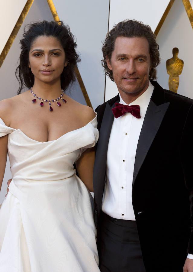 Matthew McConaughey y la modelo brasileña Camila Alves. 