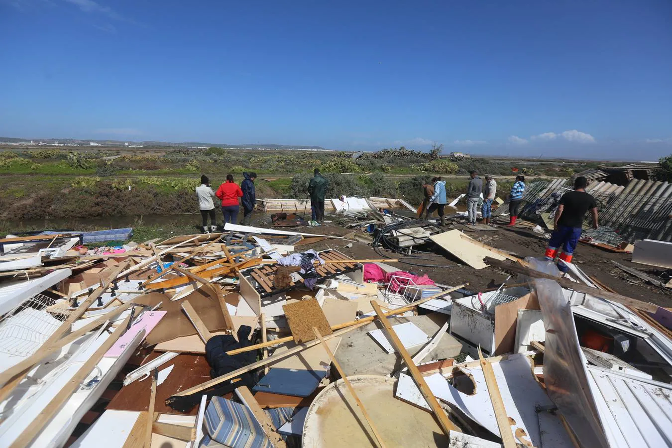 FOTOS: El tornado da la puntilla a un Cádiz maltrecho tras &#039;Emma&#039;