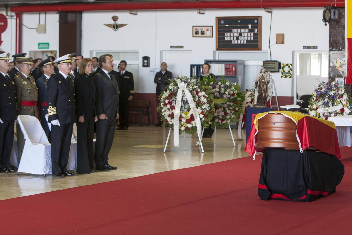 Honras fúnebres por el capitán de fragata Javier Montojo