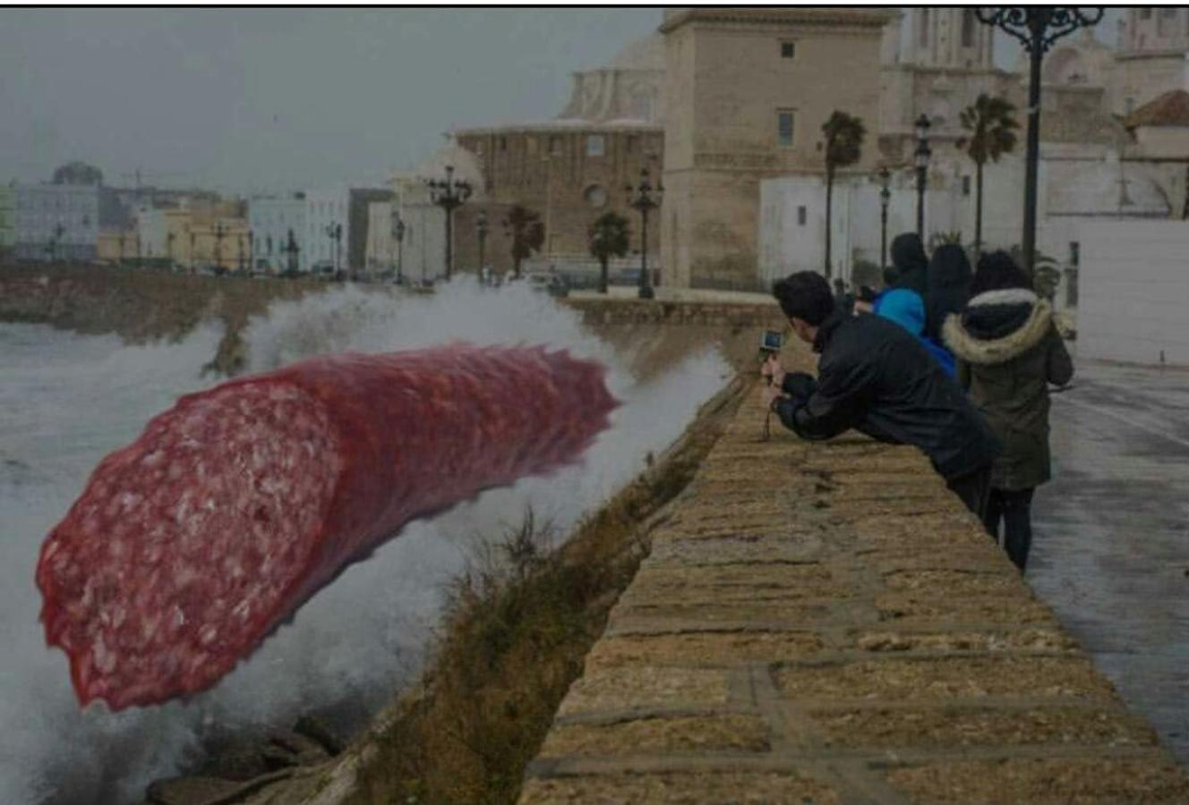 FOTOS: Los memes que deja el temporal en Cádiz