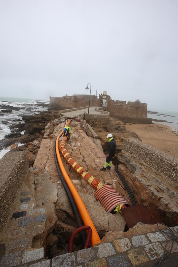 FOTOS: Arrancan las obras de reparación en el Puente Canal de Cádiz