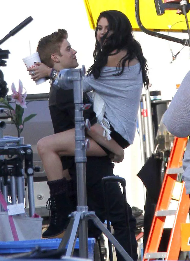 Justin Bieber y Selena Gomez. 