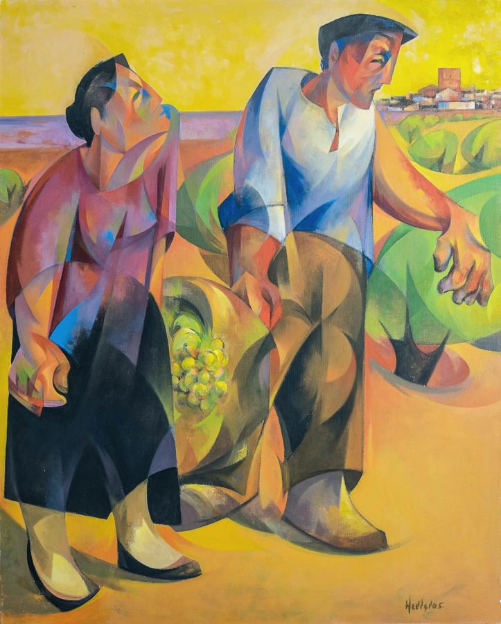 José Herreros, en el Museo Municipal de Alcázar de San Juan