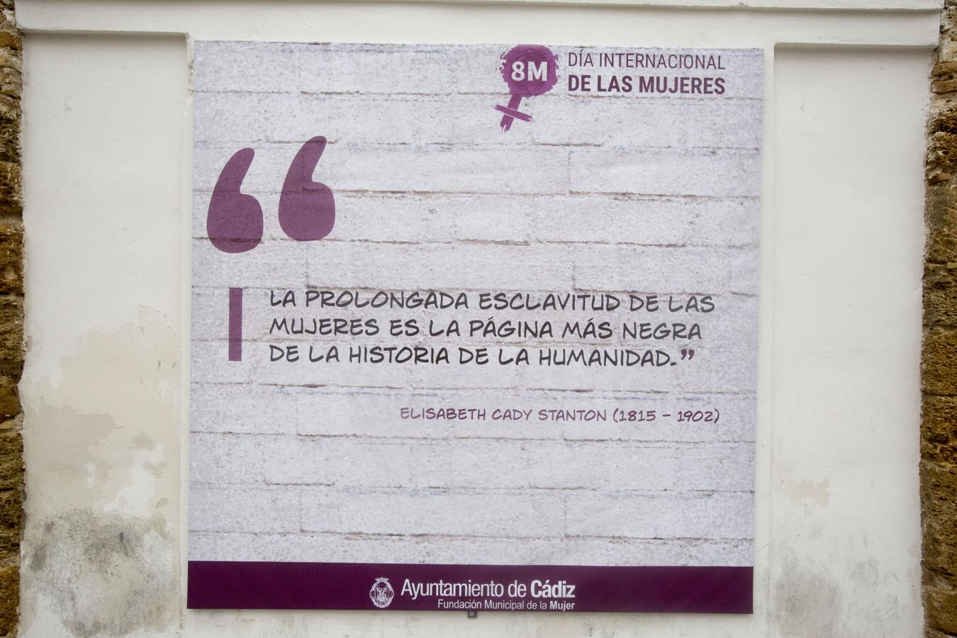 Las 14 frases feministas que difunde el Ayuntamiento de Cádiz