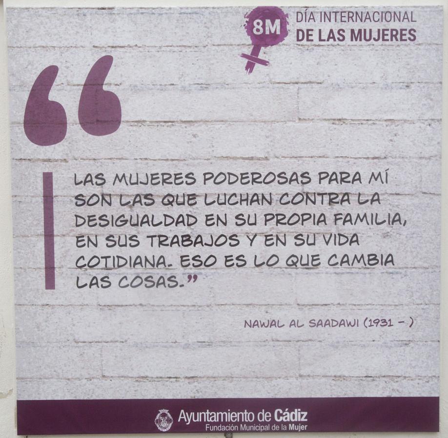 Las 14 frases feministas que difunde el Ayuntamiento de Cádiz