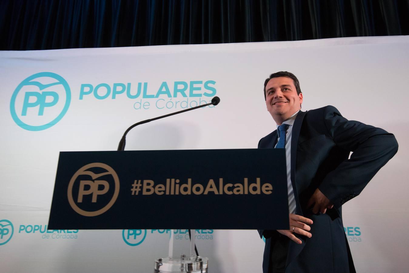 El primer acto de José María Bellido como candidato a la Alcaldía de Córdoba, en imágenes