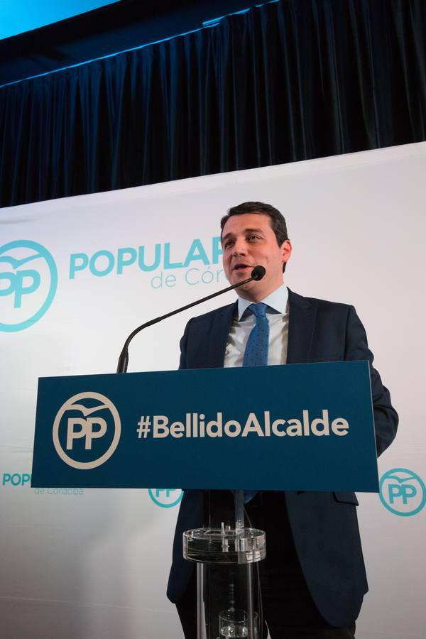 El primer acto de José María Bellido como candidato a la Alcaldía de Córdoba, en imágenes