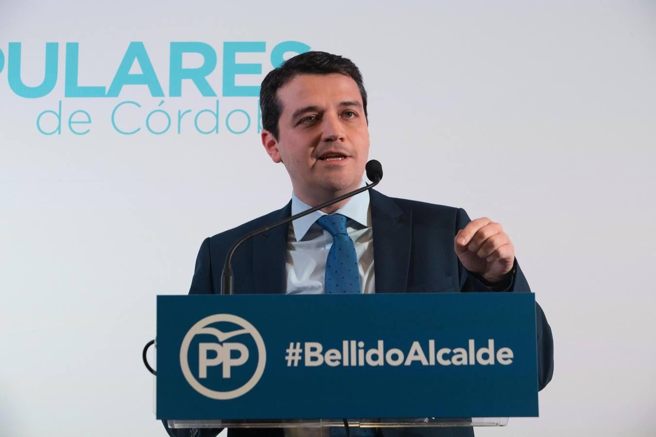 El primer acto de José María Bellido como candidato a la Alcaldía de Córdoba, en imágenes