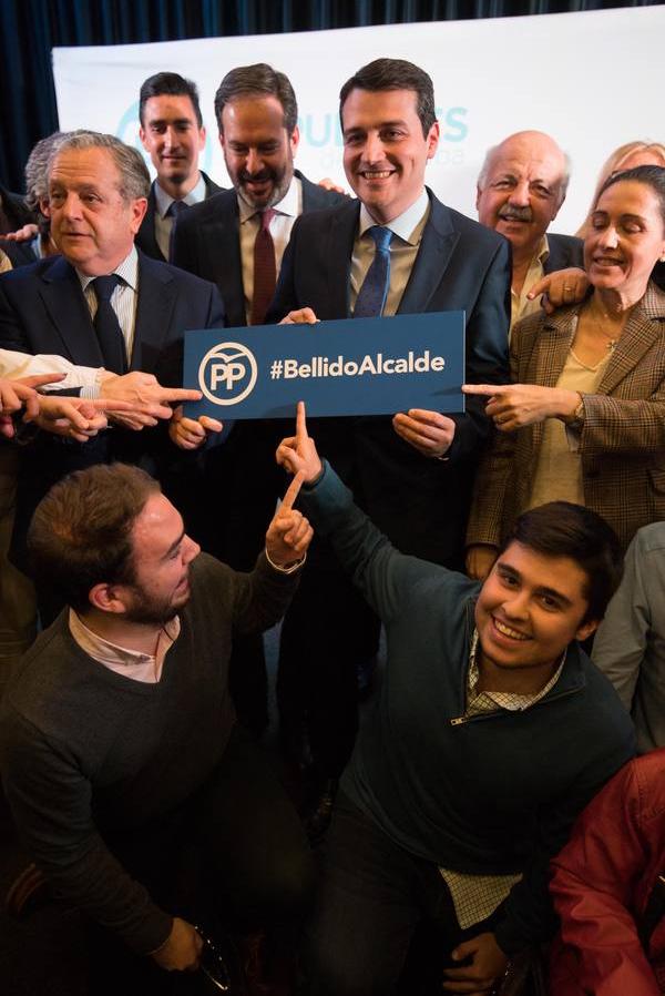 El primer acto de José María Bellido como candidato a la Alcaldía de Córdoba, en imágenes