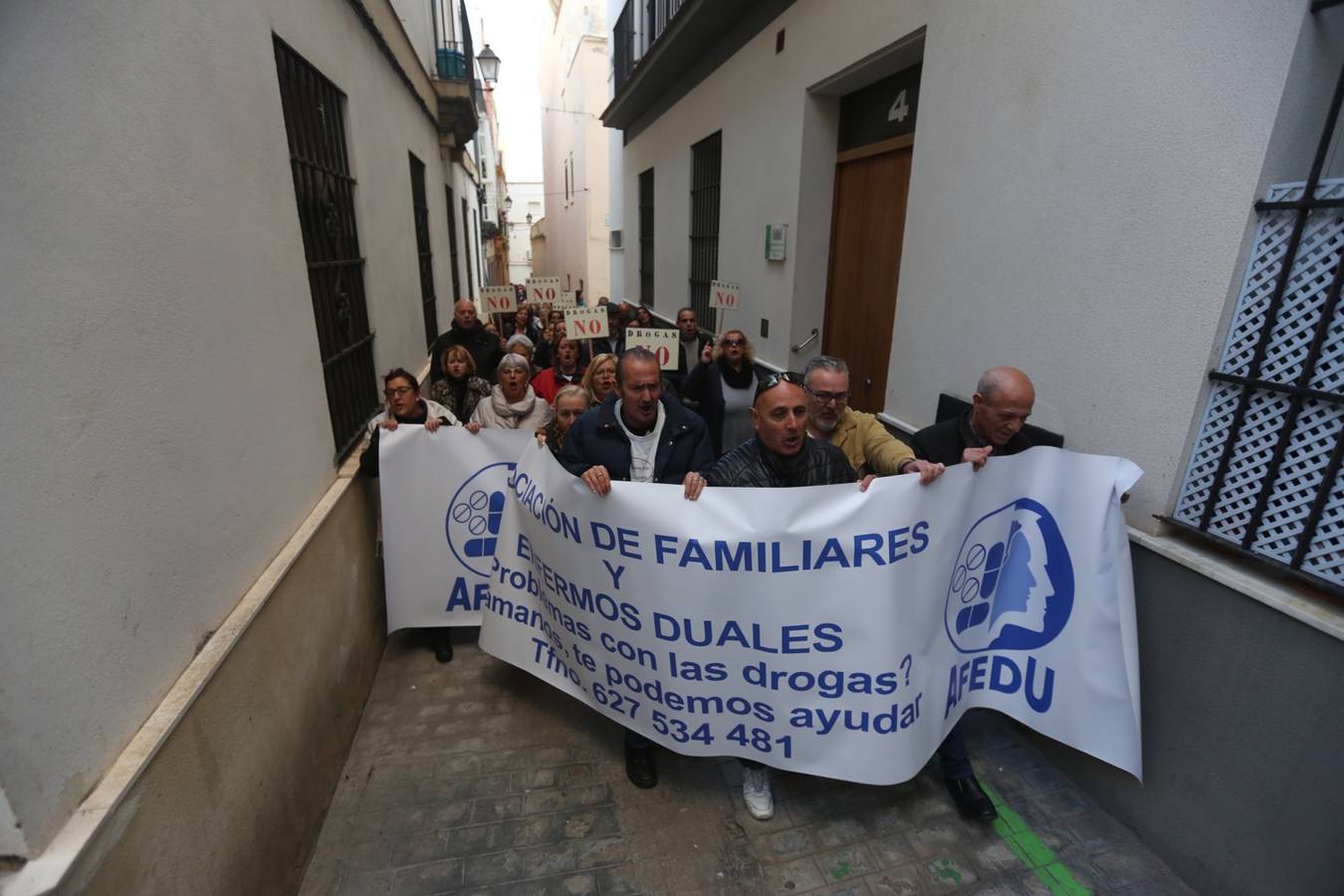 Manifestación contra la droga en Santa María
