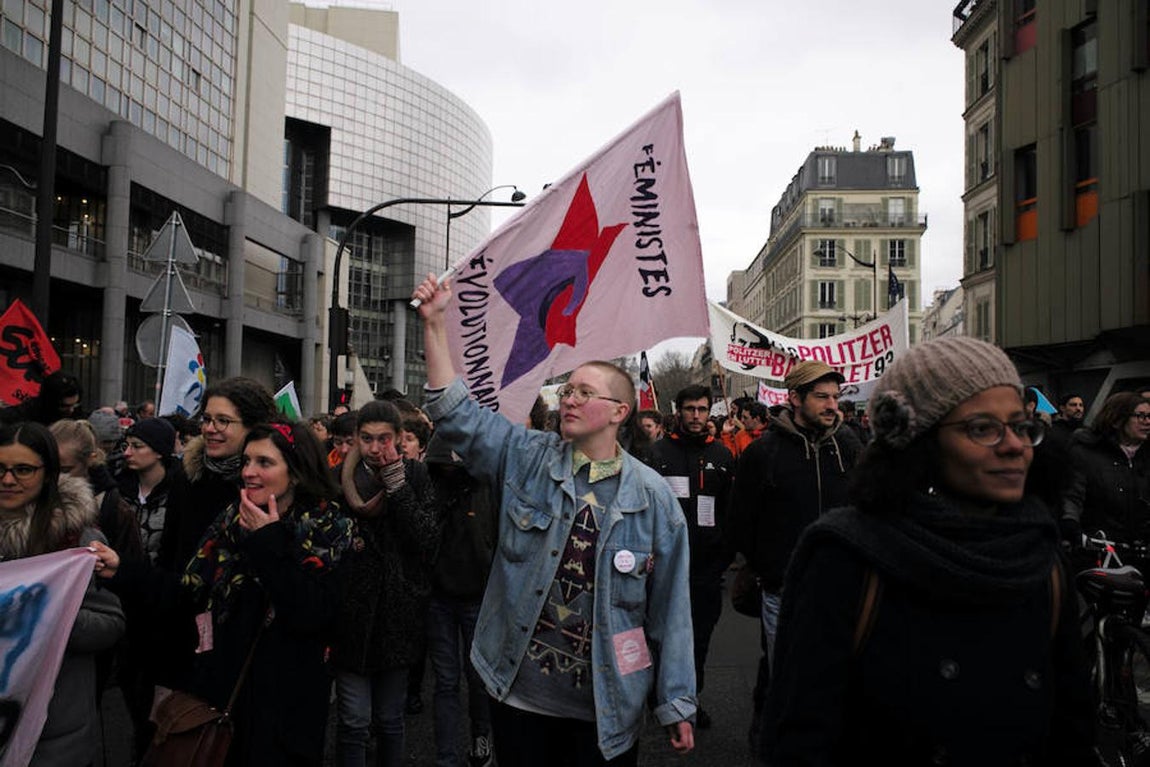 Huelga contra la política económica de Macron, en imágenes. 
