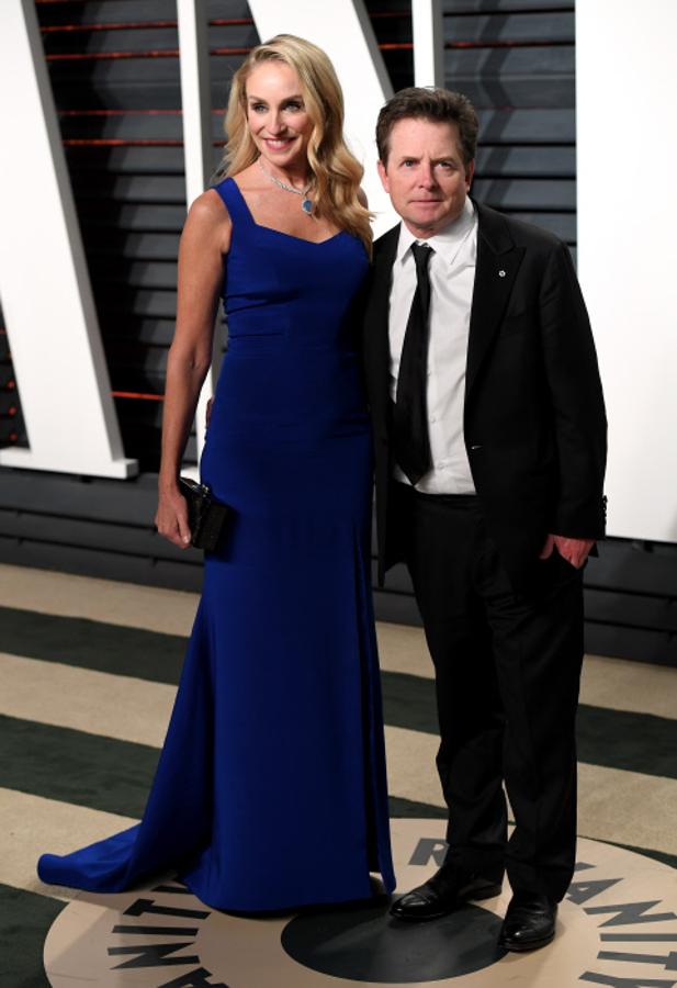 Michael J. Fox y su esposa, Tracy Pollan. 