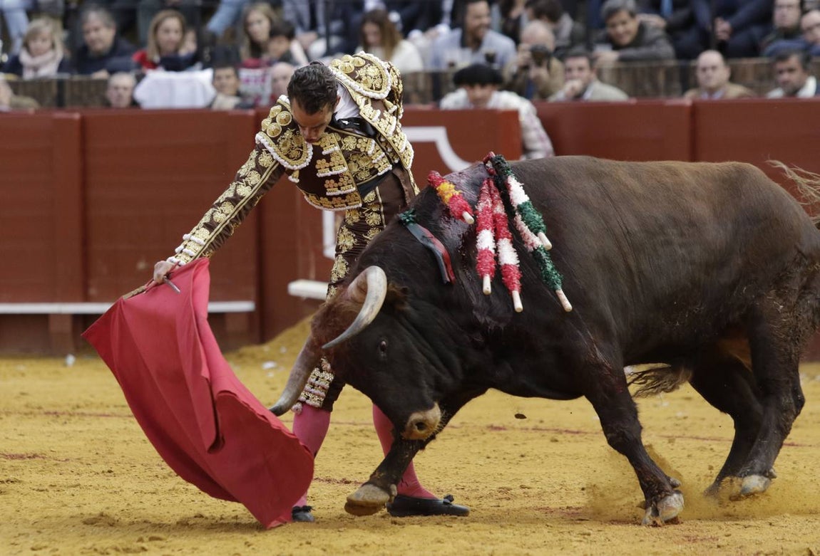 Las imágenes de la cogida de Román en la Maestranza