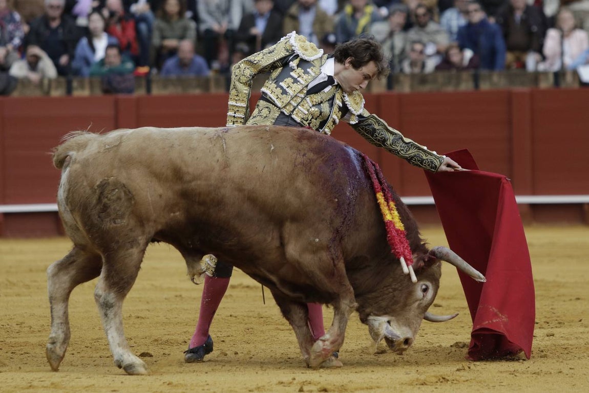 Las imágenes de la cogida de Román en la Maestranza