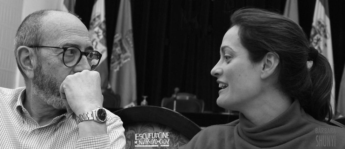 El actor Miguel Rellán en la Escuela de Cine de la Universidad de Cádiz