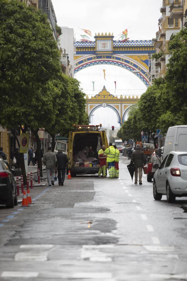 El real se prepara para la Feria de Abril de Sevilla 2018, en imágenes