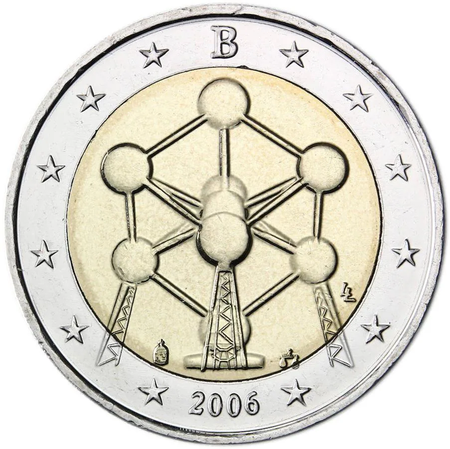Bélgica (2005): se lanzó una tirada de 6 millones de ejemplares con el 'Atomium' como motio y 13 años después su valor ha alcanzado los 25 euros.. 