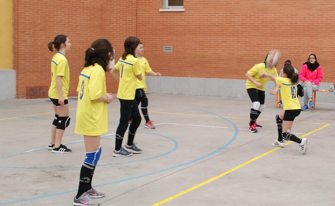 Las mejores imágenes del partido de voleibol infantil femenino entre Nuestra Señora del Carmen y Decroly