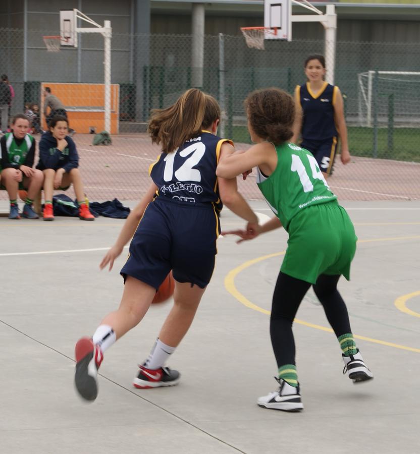 Las mejores imágenes del partido de baloncesto infantil femenino entre San Juan Evangelista y BVM Irlandesas