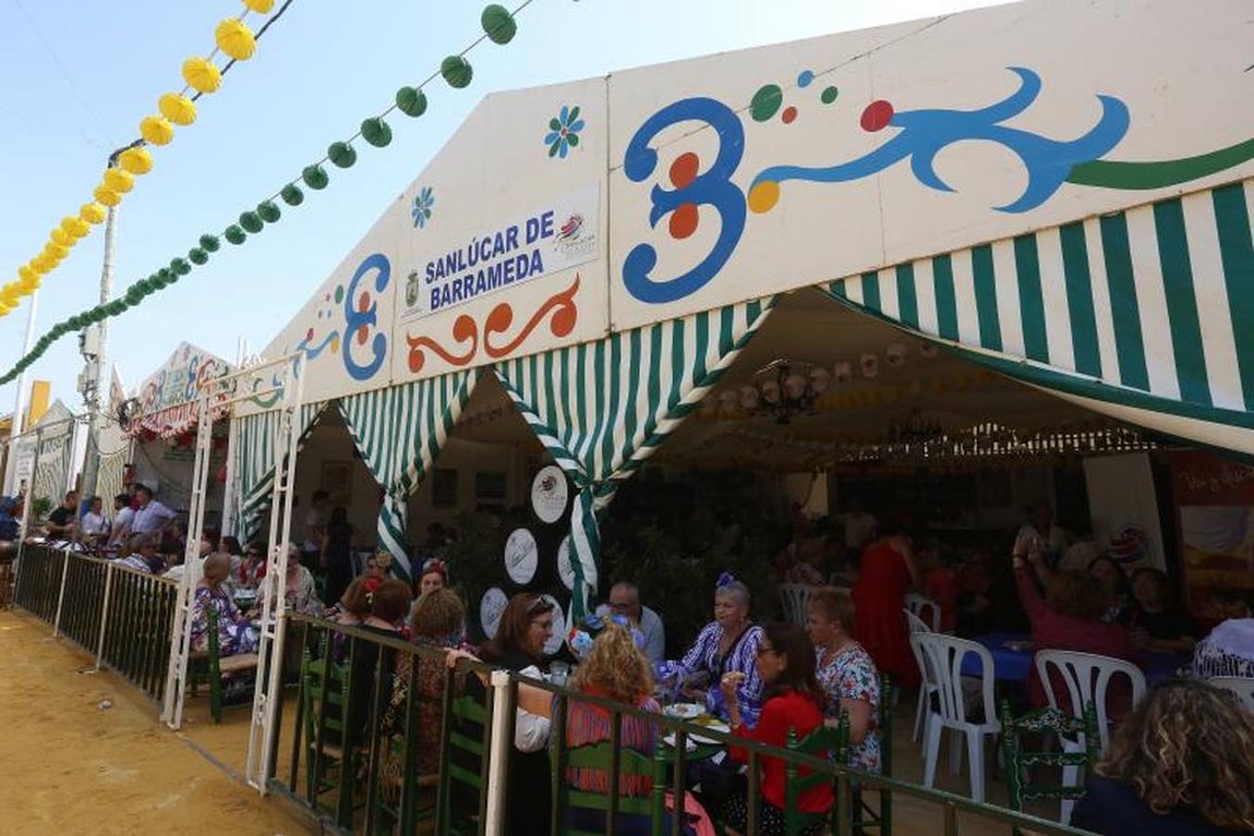 Ambiente en la caseta de Carbures en El Puerto