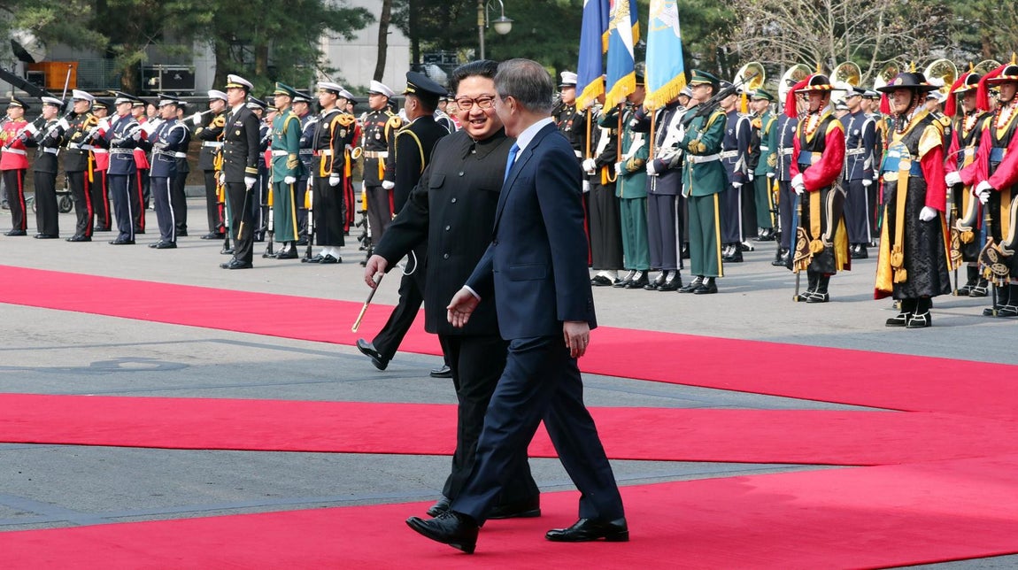 La cumbre histórica entre Corea del Norte y Corea del Sur, en imágenes