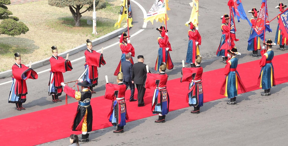 La cumbre histórica entre Corea del Norte y Corea del Sur, en imágenes