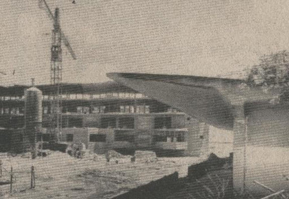 Obras de derribo del campo de Palomarejos después de 1972. Foto Col. Luis Cardeña Gálvez. www.eltoledo.com. 