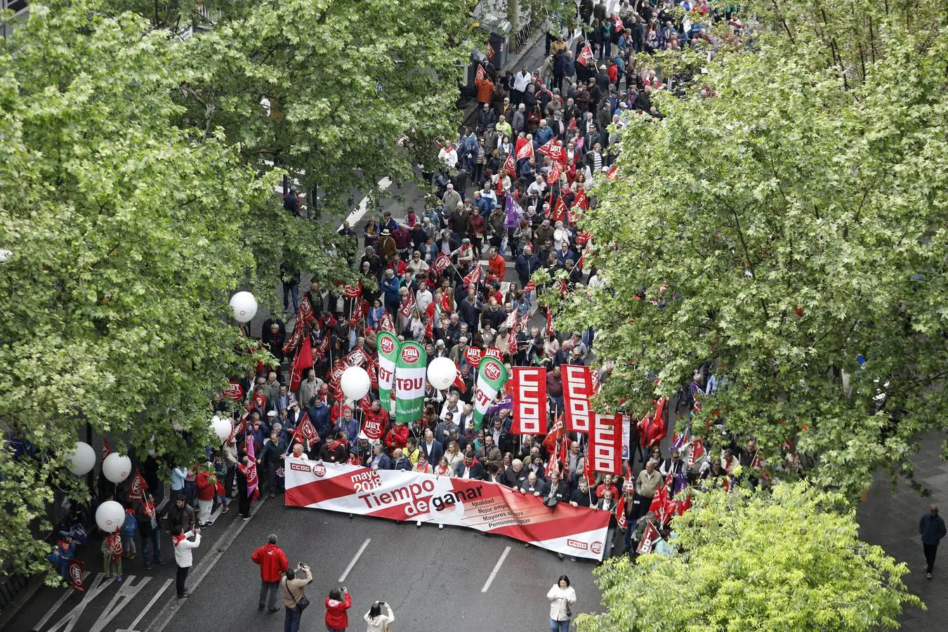 La manifestación del Día del Trabajo en Córdoba, en imágenes