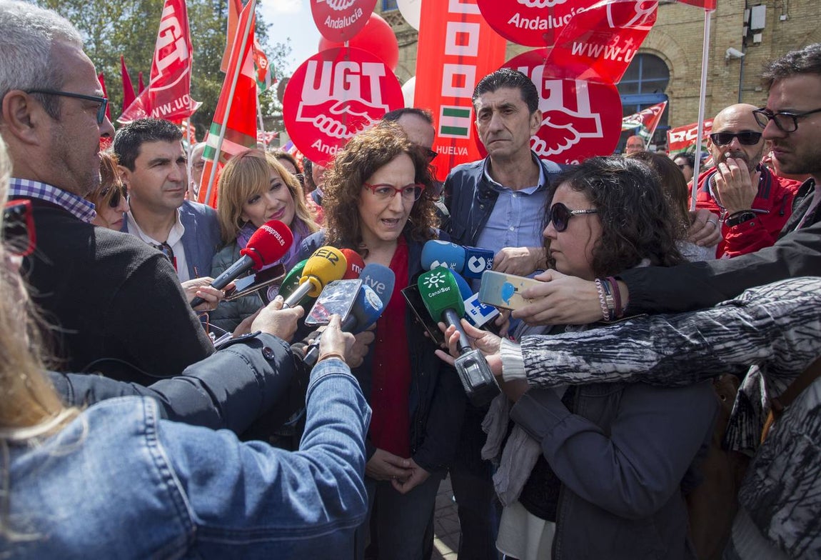 La manifestación central de Huelva, en imágenes