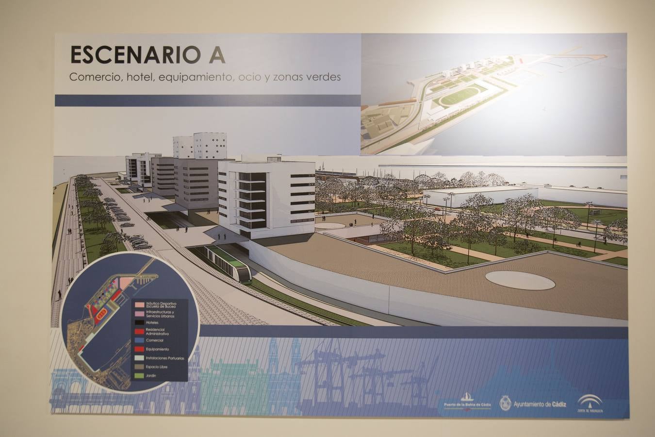 Exposición sobre la integración del muelle en la ciudad