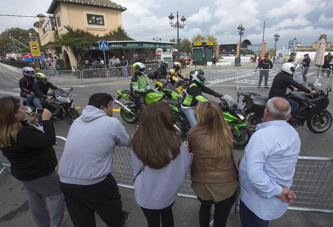 Ambiente de la motorada en El Puerto de Santa María
