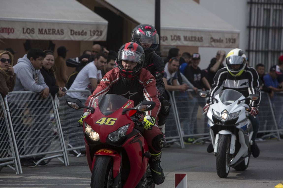 Ambiente de la motorada en El Puerto de Santa María