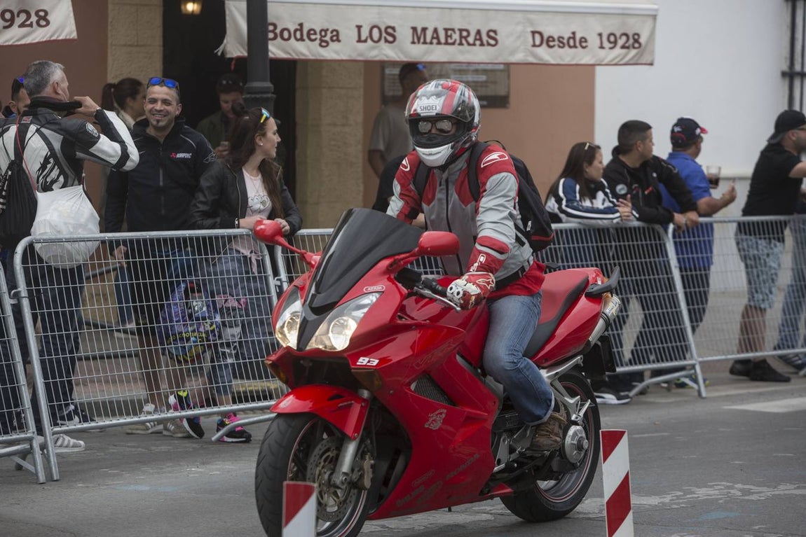 Ambiente de la motorada en El Puerto de Santa María