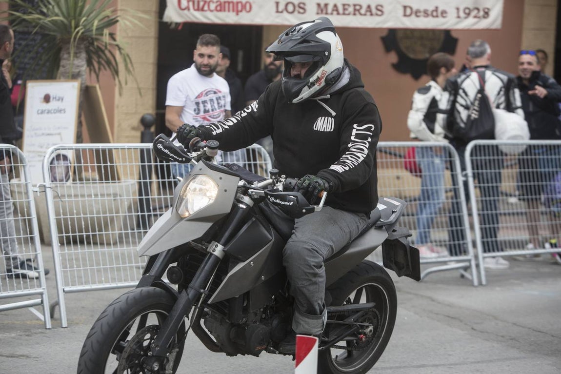 Ambiente de la motorada en El Puerto de Santa María