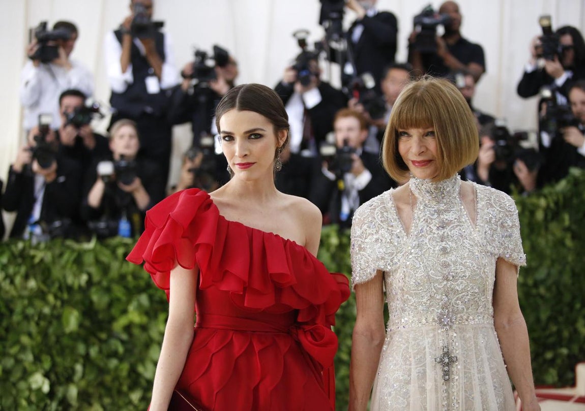 Bee Shaffer y Anna Wintour. 