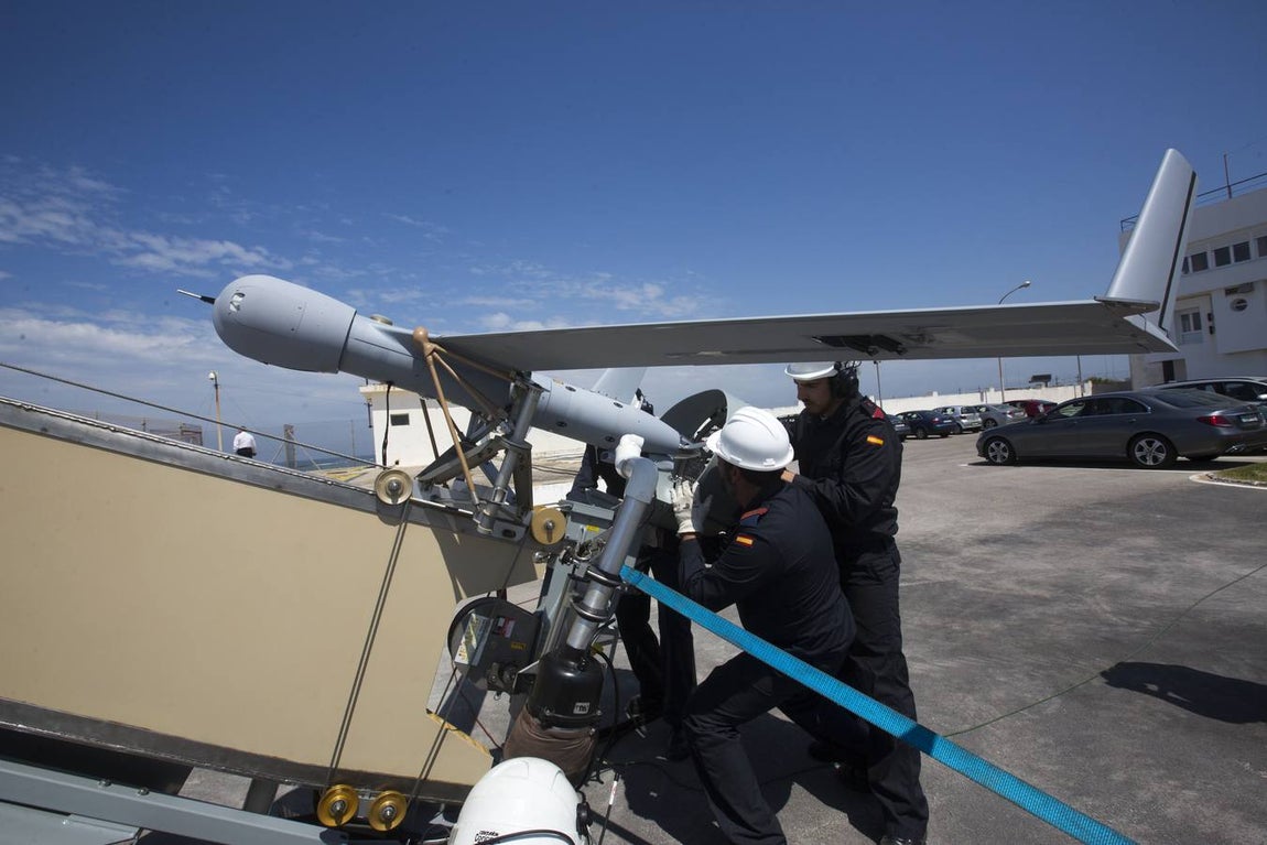 Demostración del sistema &#039;Scan Eagle&#039; de la Armada Española