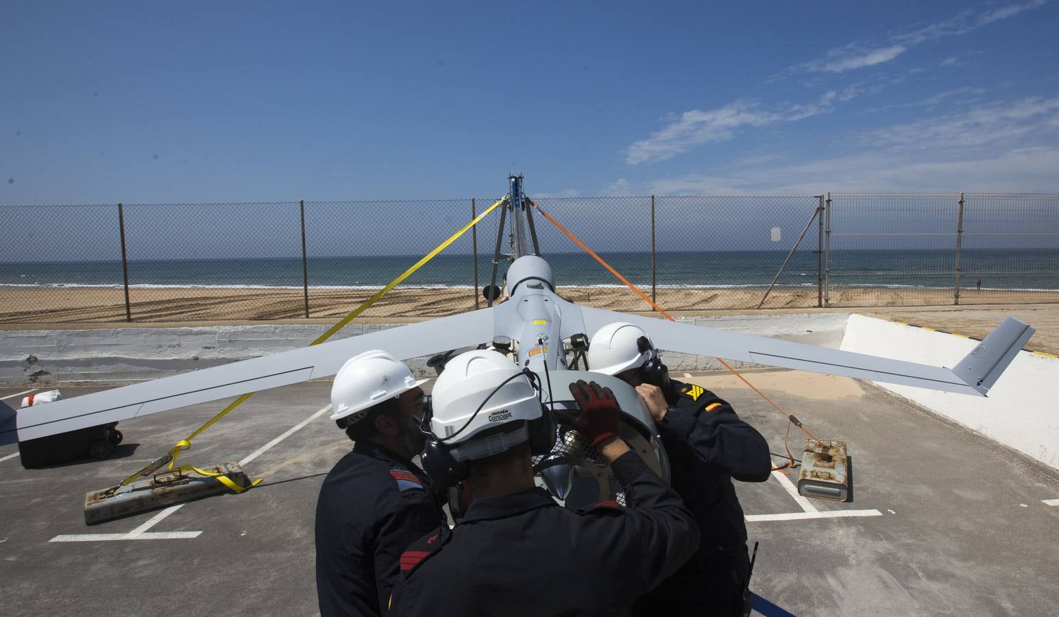 Demostración del sistema &#039;Scan Eagle&#039; de la Armada Española