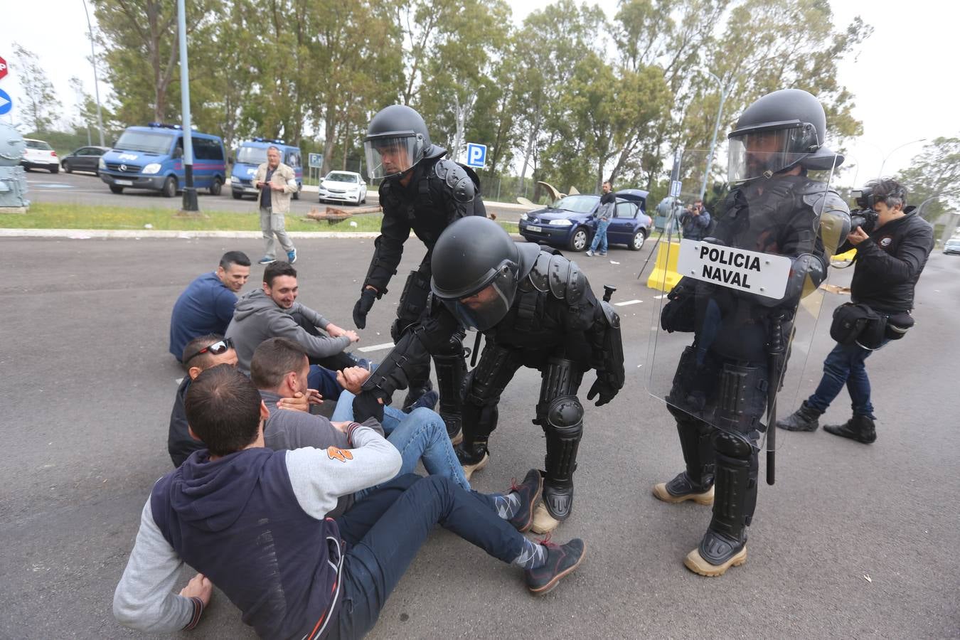 FOTOS: Ejercicio de la Fuerza de Protección de Infantería de Marina en La Carraca