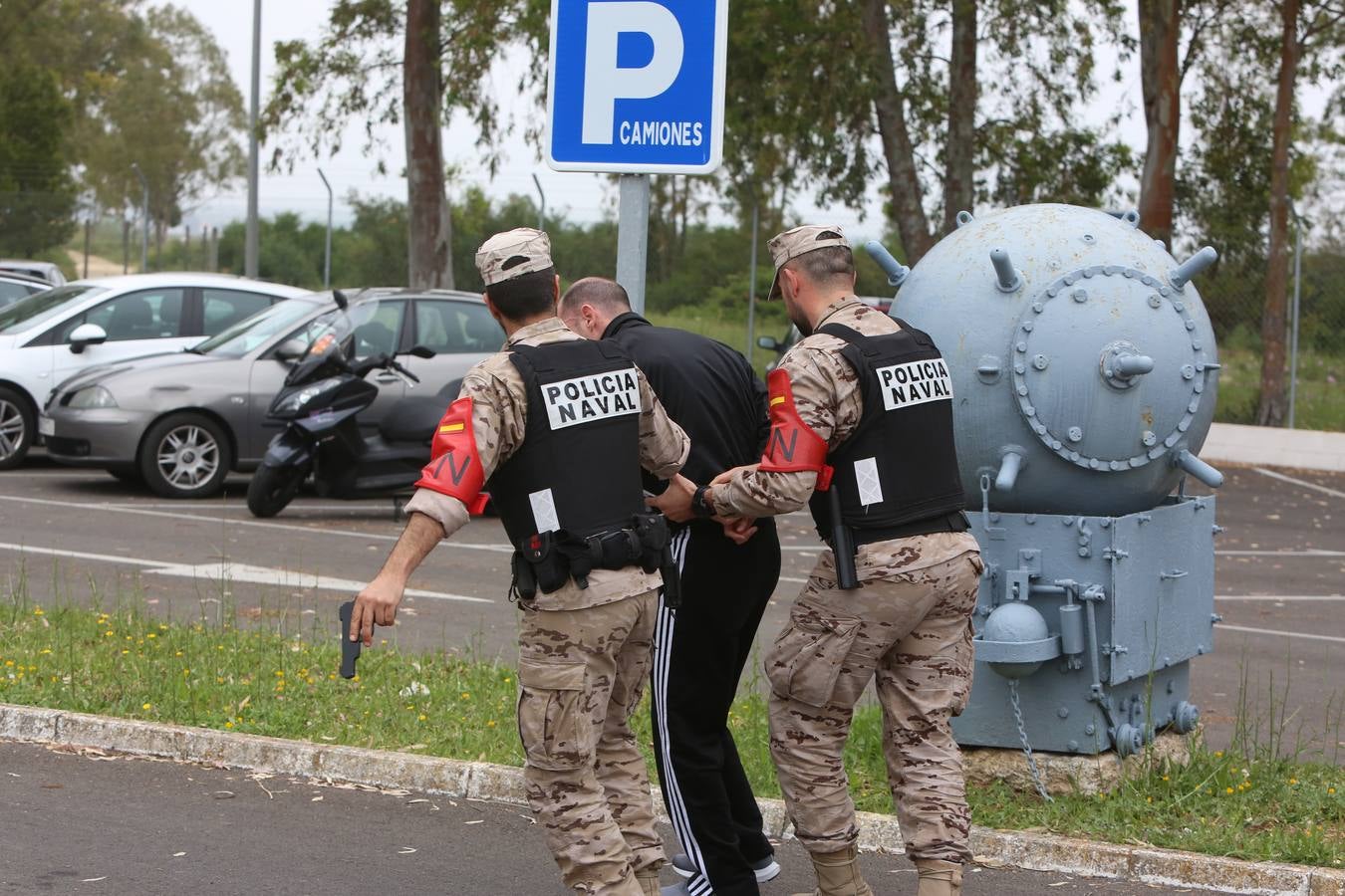 FOTOS: Ejercicio de la Fuerza de Protección de Infantería de Marina en La Carraca