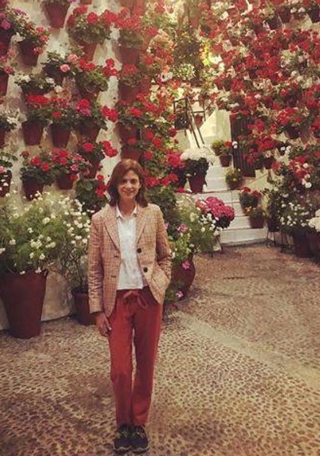 Macarena Gómez. La actriz se encuentra en Córdoba, que ahora celebra la fiesta de sus patios