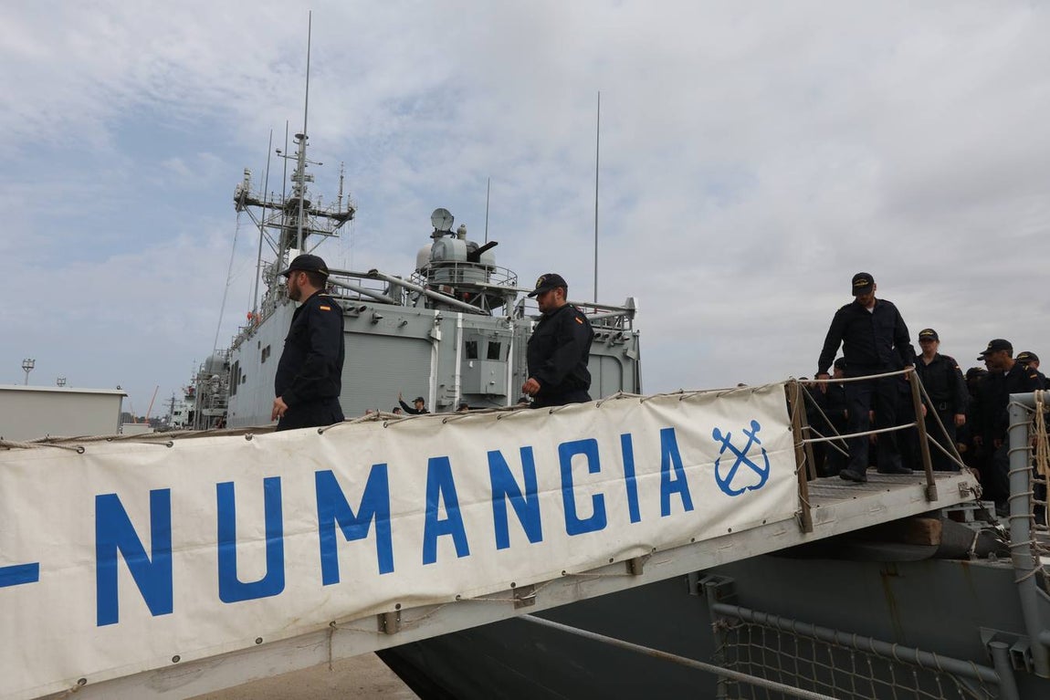 La fragata &#039;Numancia&#039; zarpa de Rota hacia la operación &#039;Sophia&#039;