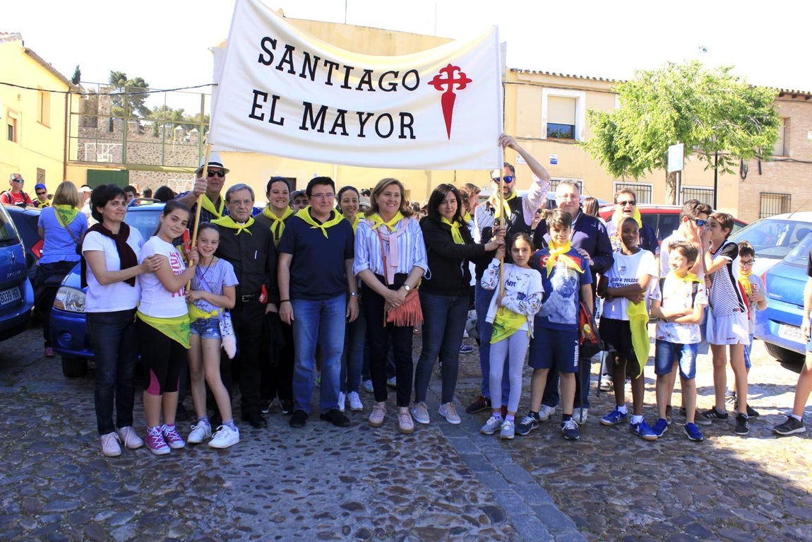 Los concejales Teo García Y Rosa Ana Rodríguez, en la marcha. 