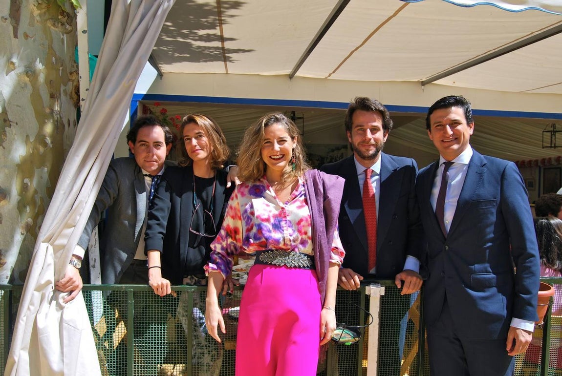 Álvaro López de Carrizosa, Guadalupe Durán, Miriam Maeste, Vicente Gómez y Gonzalo Domecq