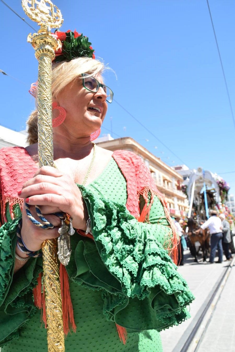 Salida de la hermandad del Rocío de San Fernando