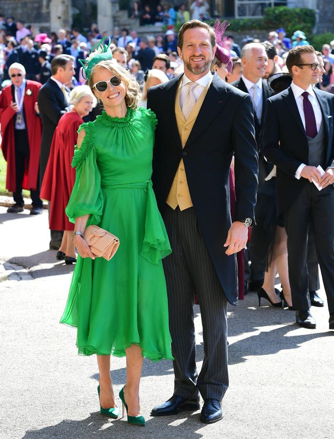 El jugador de rugby Will Greenwood junto a su mujer, Caroline. 